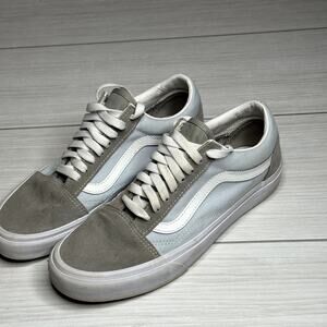 Vans Old Skool Suede Canvas Gray White Skate Sneakers Classic Casual Shoes 9